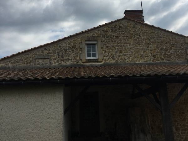 avant demoussage de toiture au cap ferret