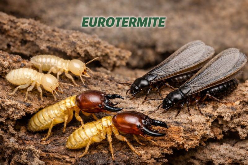 Photos termites ouvriers, soldats et termites ailés 