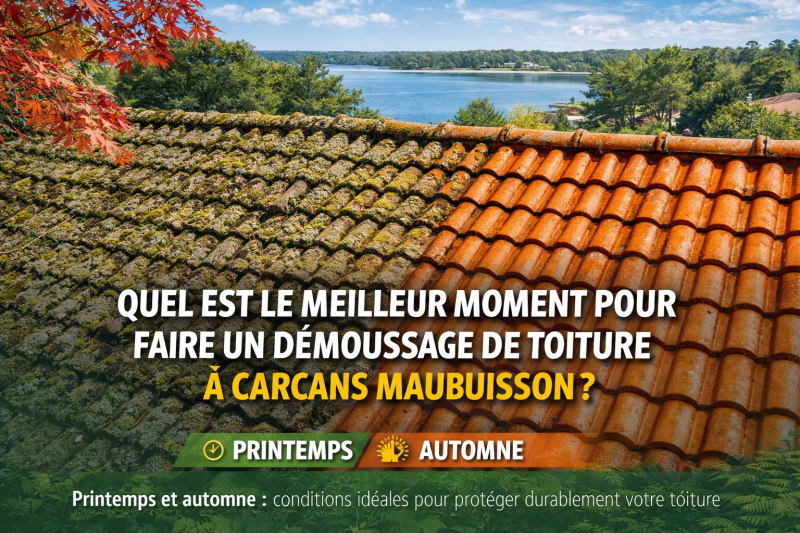 Entreprise de nettoyage et démoussage de toiture à CARCANS MAUBUISSON