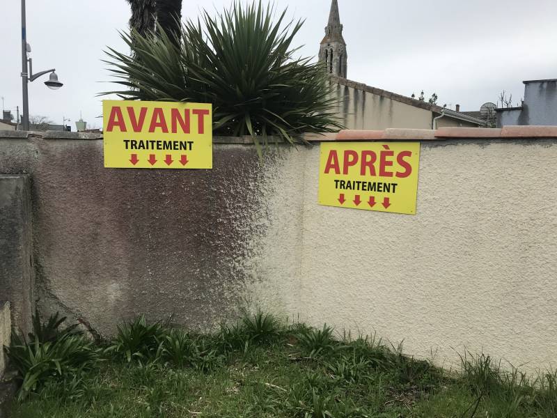 nettoyage et demoussage de toiture et façade à LACANAU