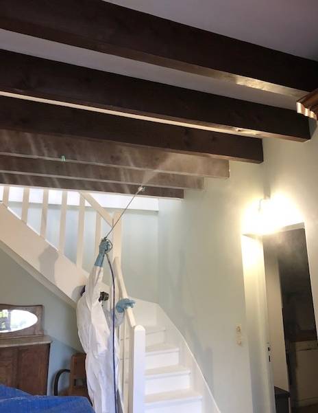 Traitement par pulvérisation des bois à LESPARRE MEDOC dans une maison infestée par les termites