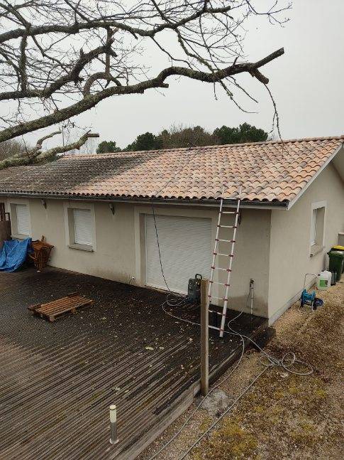Nettoyage de toiture et de façade à ANDERNOS sur le Bassin d'Arcachon