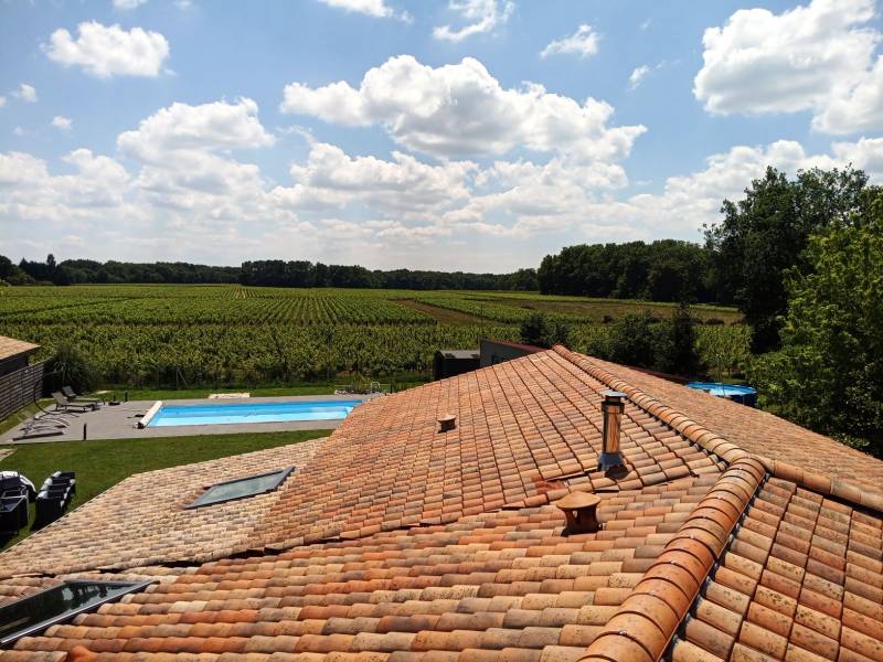Photo nettoyage de toiture à ANDERNOS sur le Bassin d'Arcachon