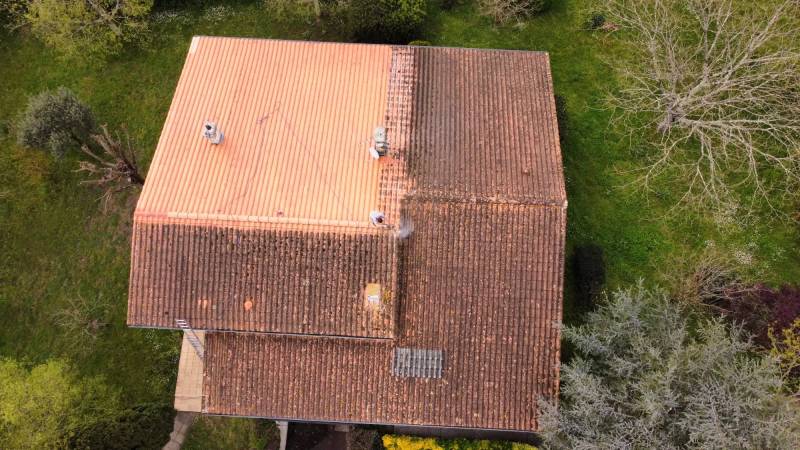 Nettoyage et demoussage de toiture à ST MARIENS