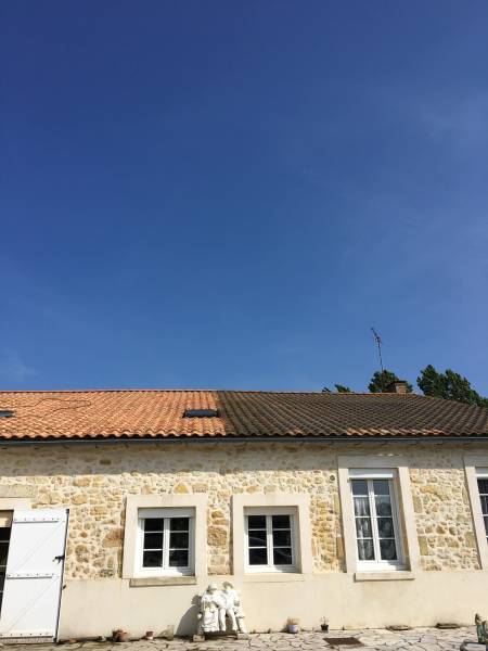 Nettoyage et démoussage de toiture à ANDERNOS sur le Bassin d'Arcachon